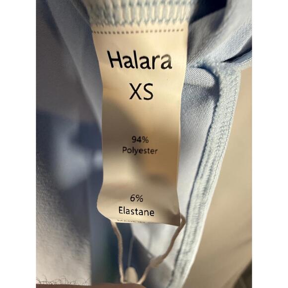 NWT Halara Halara Airy Cap Sleeve Tunic Top Side Slit Blue Size XS - Picture 4 of 6